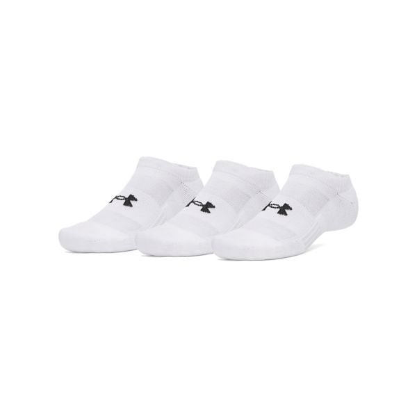 Under Armour UA PERFORMANCE COTTON 3PK NS Skarpetki unisex. Białe skarpetki Under Armour, bez wzorów, z bawełny. W wyprzedaży za 48,99 zł.