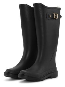 Ilse Jacobsen Kalosze w kolorze czarnym rozmiar: 38. Czarne kalosze Ilse Jacobsen, bez wzorów, z materiału. Za 171,68 zł.