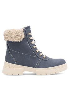 Go Soft Trzewiki MIRIAM WS6217-02 Granatowy. Niebieskie botki Go Soft, bez wzorów, z materiału, bez obcasa, na płaskiej podeszwie, bez zapięcia. Za 179,99 zł.