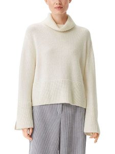 S.Oliver Sweter w kolorze białym rozmiar: 44. Białe swetry oversize s.Oliver, s, bez wzorów, ze splotem, bez ramiączek. Za 127,35 zł.