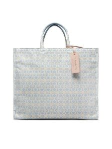 Coccinelle Torebka MBD Never Without Bag Monogram E1 MBD 18 01 01 Błękitny. Niebieskie torebki klasyczne Coccinelle, bez wzorów, z materiału, bez dodatków. Za 689,99 zł.