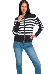 Heine Kardigan w kolorze czarno-białym rozmiar: 44. Czarne kardigany Heine. Za 82,99 zł.