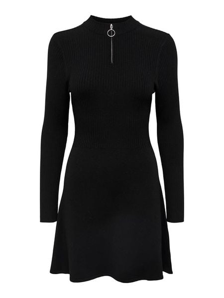 ONLY Sukienka "Dee" w kolorze czarnym rozmiar: S. Czarne sukienki ONLY, s, bez wzorów, prążkowane, bez kołnierzyka, bez ramiączek, mini. Za 100,99 zł.