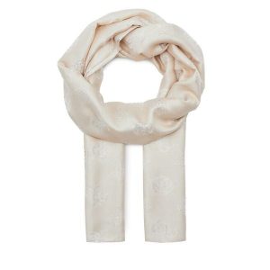 Szal Guess. Brązowe szaliki Guess, z aplikacjami. Za 389,99 zł.