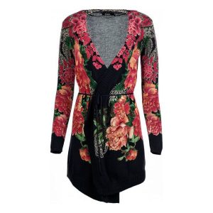 Desigual Sweter Damski Xs Ciemny Niebieski. Swetry klasyczne marki Desigual. W wyprzedaży za 290,00 zł.