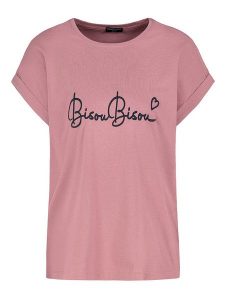 Eight2Nine Koszulka w kolorze szaroróżowym rozmiar: XL. Różowe bluzki Eight2Nine, xl, bez wzorów, z bawełny, bez kołnierzyka, bez ramiączek. Za 61,17 zł.