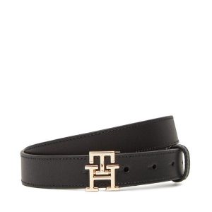 Pasek Tommy Hilfiger. Czarne paski TOMMY HILFIGER, bez wzorów. Za 180,99 zł.