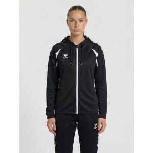 Damska bluza dresowa z kapturem Hummel Core 2.0. Białe bluzy Hummel, bez wzorów, z dresówki, z kapturem. Za 272,50 zł.