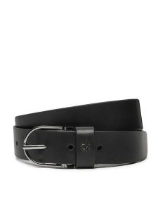 Calvin Klein Pasek Damski Ck Metal Loop Rnd Buckle 3.0 K60K612861 Czarny. Czarne paski Calvin Klein, bez wzorów, ze skóry. Za 129,99 zł.