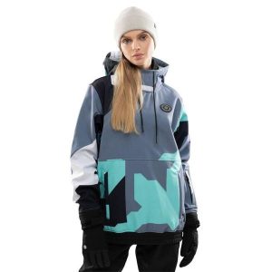 Kurtka snowboardowa damska W1-W Ushuaia. Niebieskie kurtki SIROKO, na zimę, m, bez wzorów, z softshellu, bez kaptura. Za 255,00 zł.