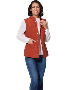 WITT WEIDEN Kamizelka w kolorze czerwonym rozmiar: 44. Czerwone kamizelki WITT WEIDEN, bez wzorów, bez kołnierzyka, bez ramiączek, bez kaptura. Za 56,99 zł.