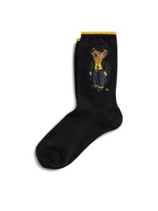 Polo Ralph Lauren Skarpety długie 455982951001 Czarny. Czarne skarpetki Polo Ralph Lauren, bez wzorów, z bawełny. Za 119,99 zł.