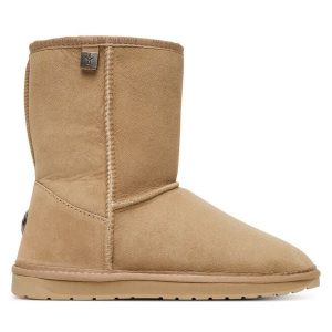 Śniegowce EMU Australia. Brązowe buty zimowe EMU Australia, bez obcasa, bez zapięcia. Za 889,99 zł.