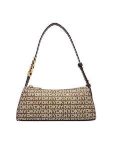 DKNY Torebka R5235G57 Brązowy. Brązowe torebki klasyczne DKNY, bez wzorów, ze skóry, bez dodatków. Za 609,99 zł.