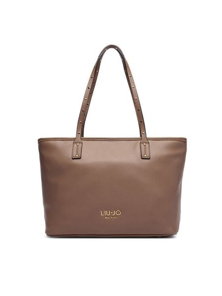 Liu Jo Torebka AF6071 E1120 Brązowy jasny. Brązowe shopper bag Liu Jo, bez wzorów, ze skóry, bez dodatków. Za 499,99 zł.