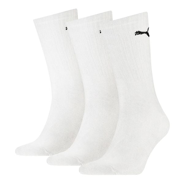 SKARPETY Puma Crew Socks 3 Pack, Dla obu płci. Białe skarpetki Puma, bez wzorów, z bawełny. Za 46,99 zł.