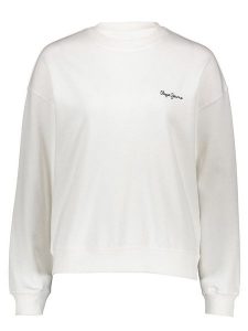 Pepe Jeans Bluza w kolorze białym rozmiar: S. Białe bluzy Pepe Jeans, s, bez wzorów, z jeansu, bez kaptura. Za 153,71 zł.