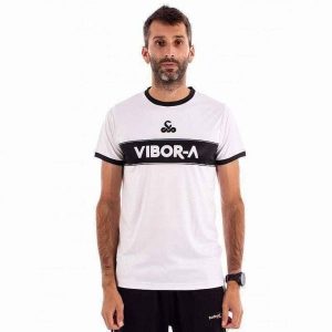 Koszulka Vibora Poison. Białe bluzki VIBORA, bez wzorów, sportowe, bez kołnierzyka, bez ramiączek. Za 171,99 zł.