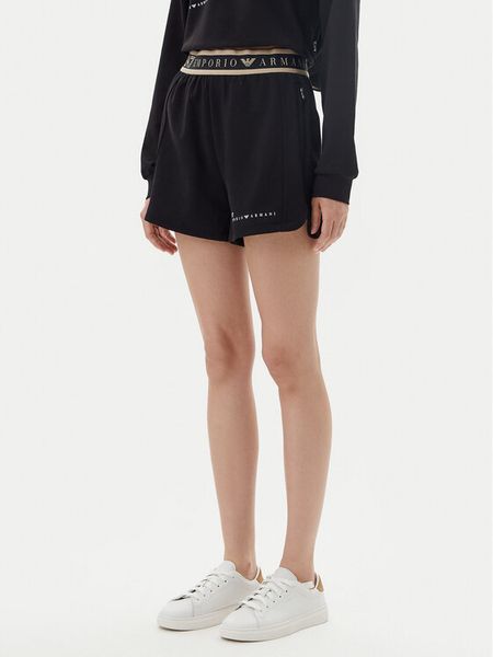 EA7 Emporio Armani Szorty sportowe 7W000280 AF12501 UC001 Czarny Regular Fit. Czarne spodenki sportowe EA7 Emporio Armani, xs, bez wzorów, z syntetyku. Za 209,99 zł.