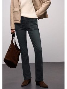 Street One Dżinsy - Comfort fit - w kolorze antracytowym rozmiar: W28/L32. Czarne jeansy Street One, z aplikacjami, ze skóry. Za 174,84 zł.