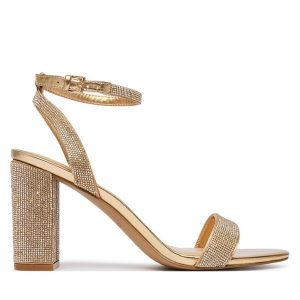 Sandały Aldo. Żółte sandały ALDO, bez wzorów, bez obcasa, na słupku, bez zapięcia. Za 379,99 zł.