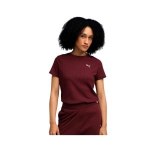 Koszulka damska Puma ESS Elevated. Czerwone koszulki sportowe Puma, bez wzorów, bez ramiączek. Za 178,00 zł.