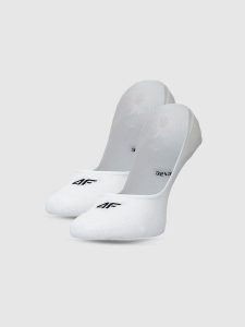 4F Skarpetki casual niewidoczne (2-pack) damskie - biały 39-42. Białe skarpetki 4f, bez wzorów, z bawełny. Za 39,99 zł.