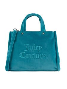 Juicy Couture Torebka BIJXT8701WPO Turkusowy. Niebieskie torebki klasyczne Juicy Couture, bez wzorów, z poliesteru, bez dodatków. Za 349,99 zł.