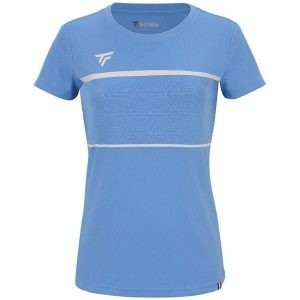Koszulka damska Tecnifibre Team Tech. Niebieskie koszulki sportowe TECNIFIBRE, bez wzorów, bez ramiączek, tenisowe. Za 169,99 zł.