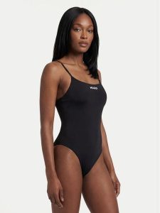 HUGO Strój kąpielowy 50555655 Czarny. Czarne stroje jednoczęściowe Hugo, bez wzorów, z syntetyku. Za 399,99 zł.