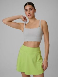 4F Biustonosz treningowy z niskim wsparciem damski - szary M. Szare biustonosze 4f, bez wzorów, z gumy. Za 129,99 zł.