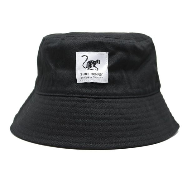 Kapelusz – 100% Bawełna / Dorośli / Bez sznurka (Czarny). Czarne kapelusze SURF MONKEY, bez wzorów, z bawełny. Za 159,95 zł.