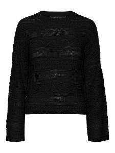 Vero Moda Sweter w kolorze czarnym rozmiar: XS. Czarne swetry oversize Vero Moda, xs, bez wzorów, ze splotem, bez ramiączek. Za 43,88 zł.