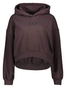 GAP Bluza w kolorze ciemnobrązowym rozmiar: S. Brązowe bluzy GAP, s, bez wzorów, z kapturem. Za 194,95 zł.
