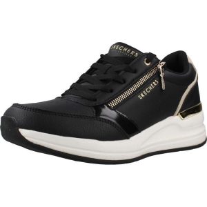 Buty SKECHERS BILLION 2 HIGH END Czarny. Czarne buty trekkingowe Skechers, z syntetyku, bez zapięcia. Za 368,99 zł.