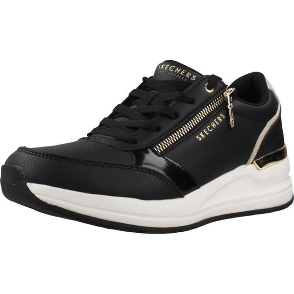 Buty SKECHERS BILLION 2 HIGH END Czarny. Czarne buty trekkingowe Skechers, z syntetyku, bez zapięcia. Za 368,99 zł.