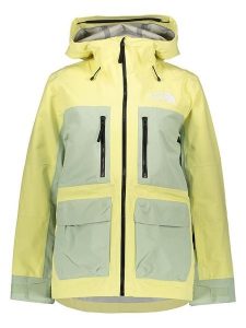 The North Face Kurtka narciarska "Dragline" w kolorze żółto-zielonym rozmiar: M. Zielone kurtki sportowe The North Face, m, bez wzorów, z materiału, bez kaptura, narciarskie. Za 569,68 zł.