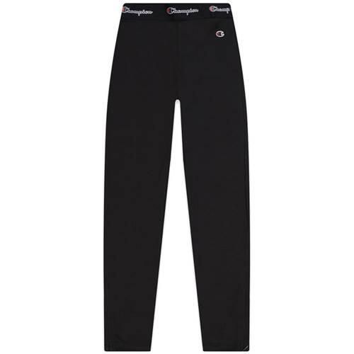 Spodnie sportowe damskie Champion Wmns Script Logo Waist Zip Detail. Czarne spodnie dresowe Champion, s, bez wzorów, z dresówki. Za 164,00 zł.