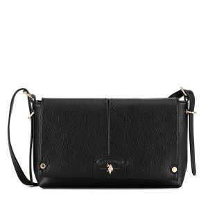 Torebka U.S. Polo Assn. Czarne listonoszki U.S. Polo Assn., bez wzorów, bez dodatków. Za 239,99 zł.