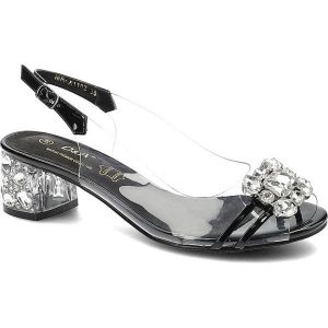 Czarne Sandały S.Barski Eleganckie Buty Na Obcasie. Czarne sandały S.BARSKI, z aplikacjami, ze skóry, bez obcasa, na obcasie, bez zapięcia. Za 129,00 zł.