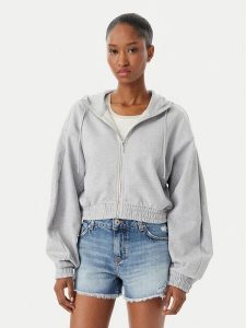 HUGO Bluza Dolpie 50563749 Szary Regular Fit. Szare bluzy Hugo, xs, bez wzorów, z bawełny, bez kaptura. Za 381,99 zł.