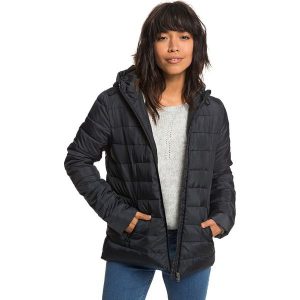 Kurtka zimowa "Rock Peak" w kolorze czarnym. Czarne kurtki marki Roxy Snow, na zimę, ze skóry. W wyprzedaży za 217,95 zł.