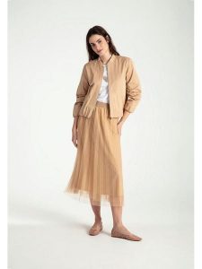 More & More Spódnica w kolorze beżowym rozmiar: 40. Brązowe spódnice More & More, bez wzorów, midi. Za 104,99 zł.