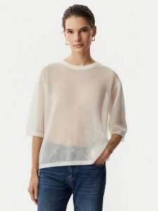 JOOP! Sweter 262Kn58Killa 30102943 Kremowy Relaxed Fit. Białe swetry klasyczne JOOP!, z syntetyku, bez kołnierzyka. Za 589,99 zł.