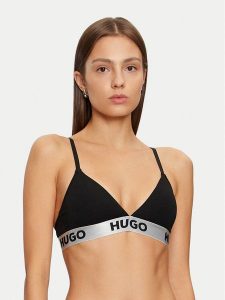 HUGO Biustonosz braletka 50525383 Czarny. Czarne biustonosze Hugo, bez wzorów, z bawełny. Za 189,99 zł.