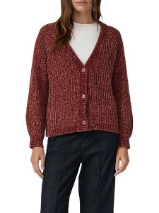 S.Oliver Kardigan w kolorze bordowym rozmiar: 44. Czerwone kardigany s.Oliver, s, bez wzorów, bez ramiączek. Za 104,99 zł.