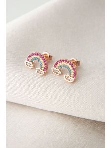 Lodie Silver Srebrne kolczyki-wkrętki z cyrkoniami rozmiar: onesize. Szare kolczyki Lodie Silver, z cyrkonią, srebrne. Za 58,95 zł.