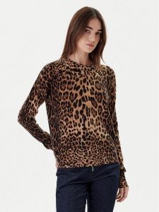 ViCOLO Sweter 22061F Brązowy Regular Fit. Brązowe swetry klasyczne ViCOLO, l, z wełny, bez kołnierzyka. Za 459,99 zł.