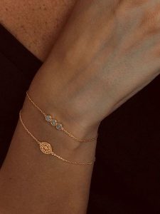 DIA DIAMONDS Pozłacana bransoletka z diamentami rozmiar: onesize. Żółte bransoletki DIA DIAMONDS, z diamentem, pozłacane. Za 195,95 zł.