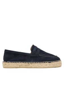 Manebi Espadryle Hamptons K 1.5 LW Granatowy. Niebieskie espadryle Manebi, bez wzorów, ze skóry, bez obcasa. Za 449,99 zł.